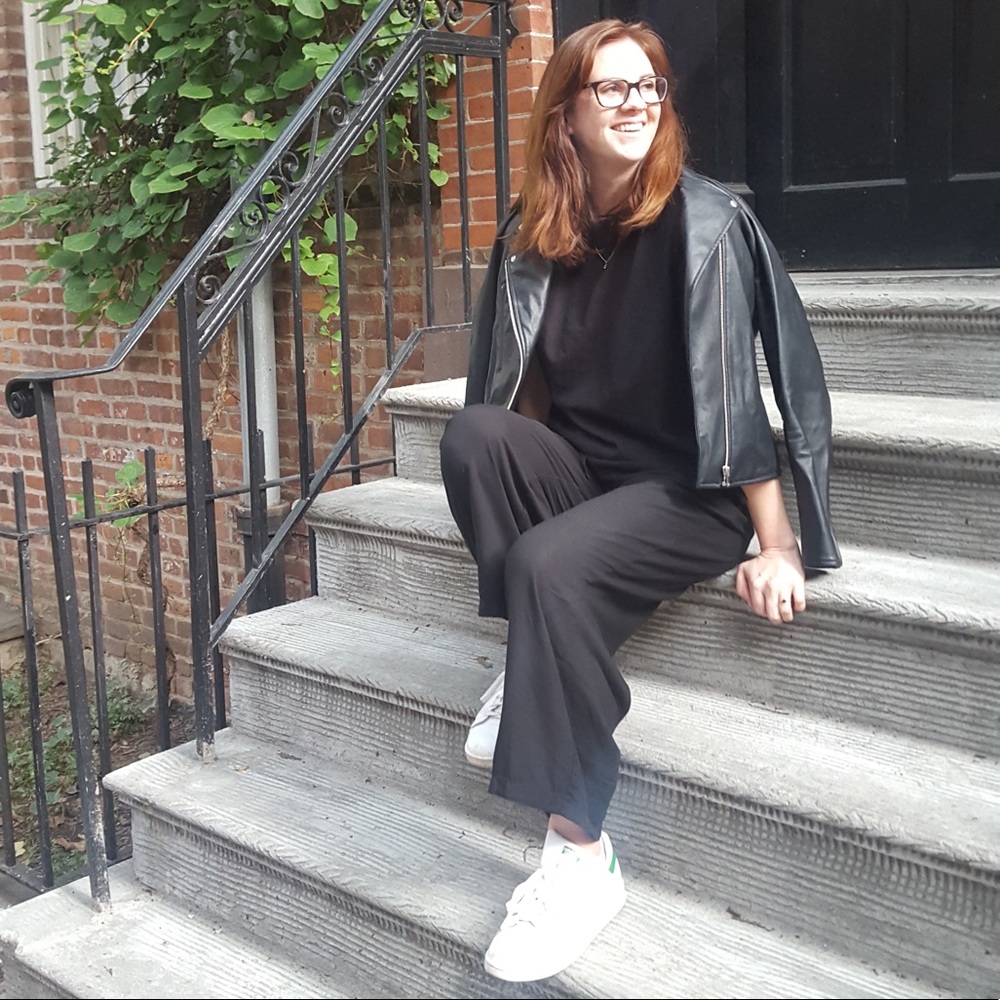 Uniqlo faux leather moto jacket